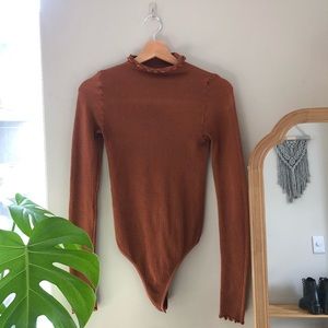 Free People Make it a Mock Neck Bodysuit